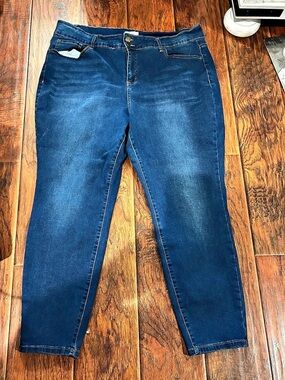 BLEU Women's Straight Leg Jeans in Blue
